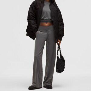 New Lululemon Groove Wide-Leg High-Rise Pant *Regular Onyx Grey Size 4